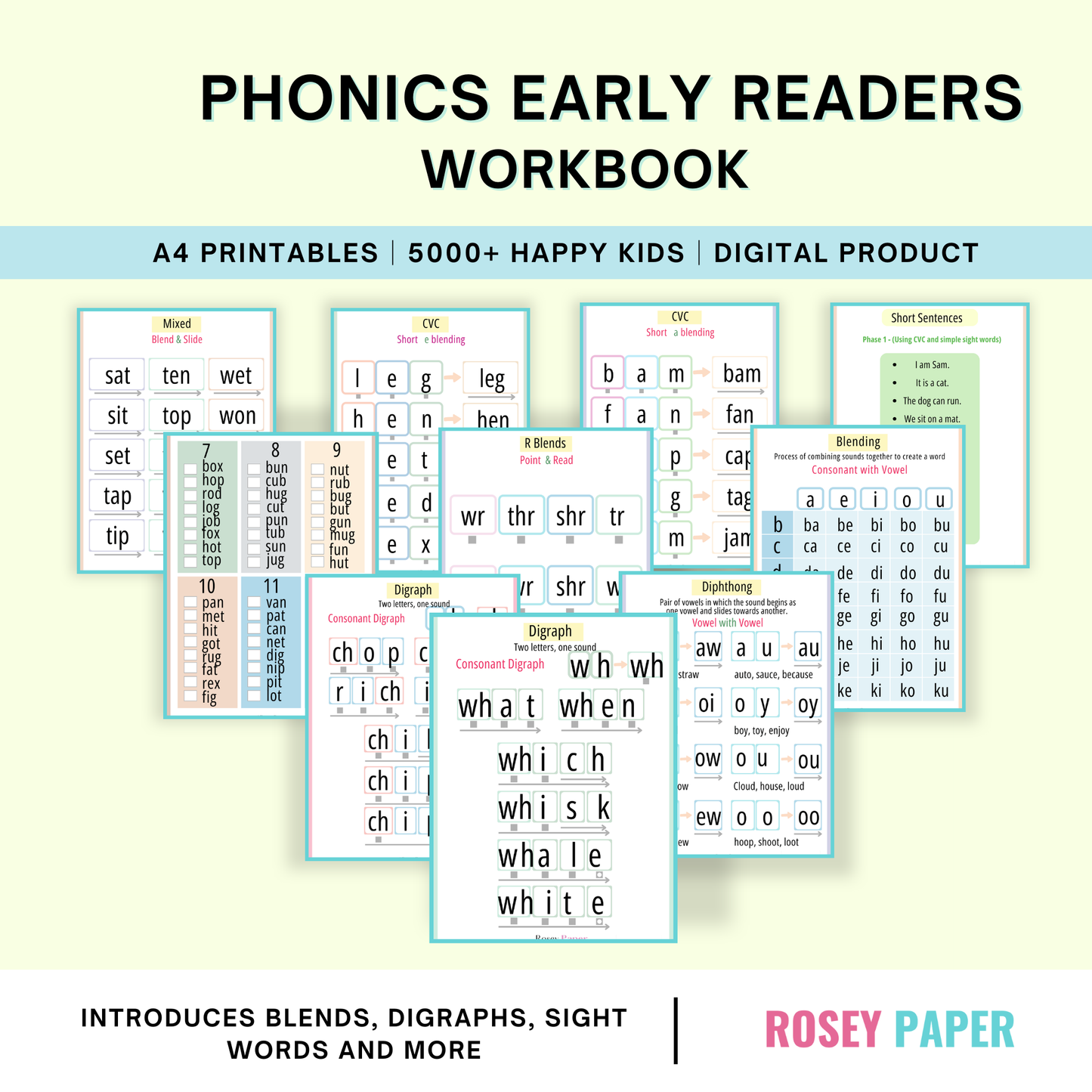 Phonics Early Readers Workbook