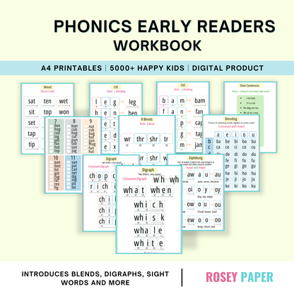 Phonics Early Readers Workbook