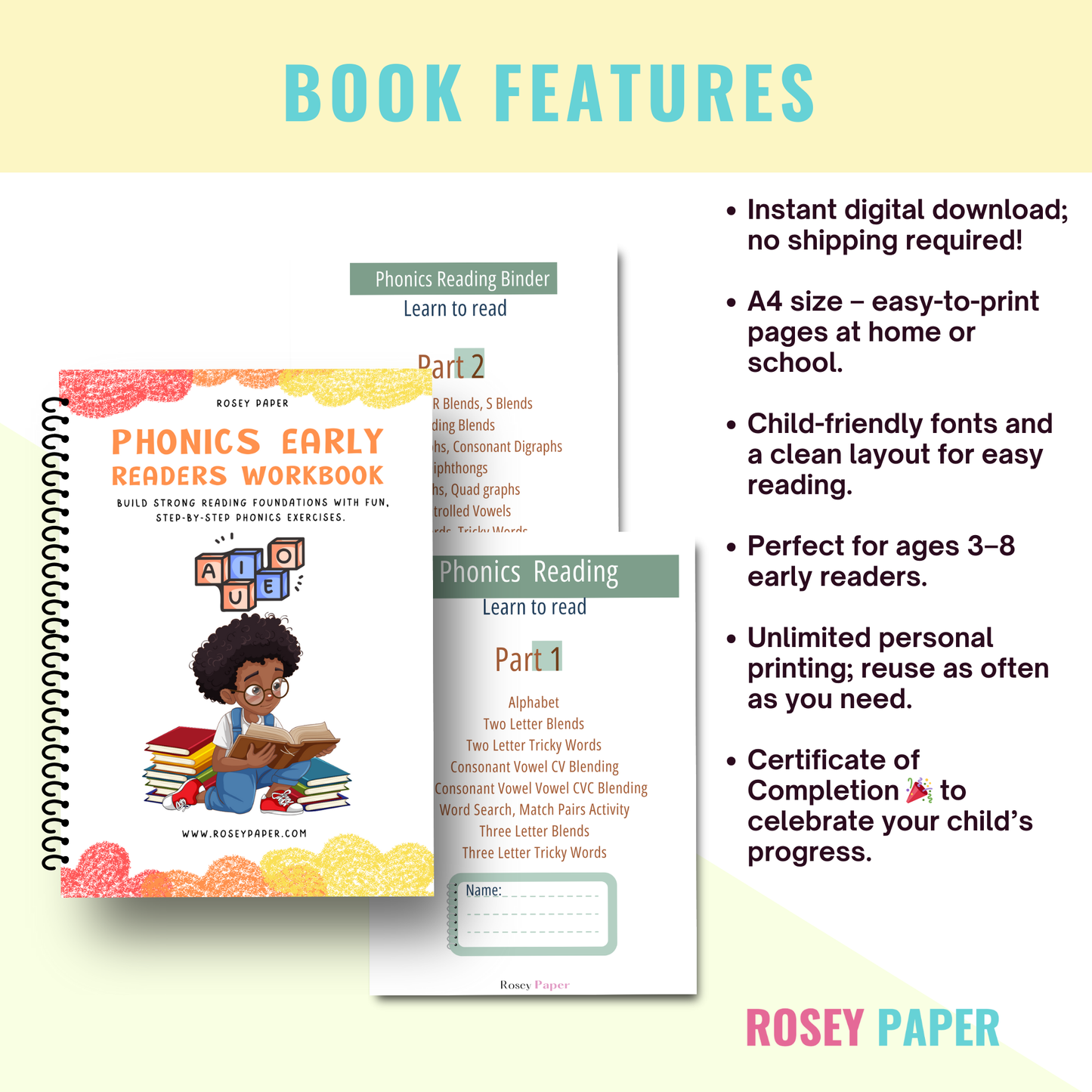 Phonics Early Readers Workbook