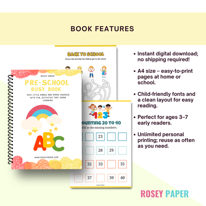 Preschool Busy Book